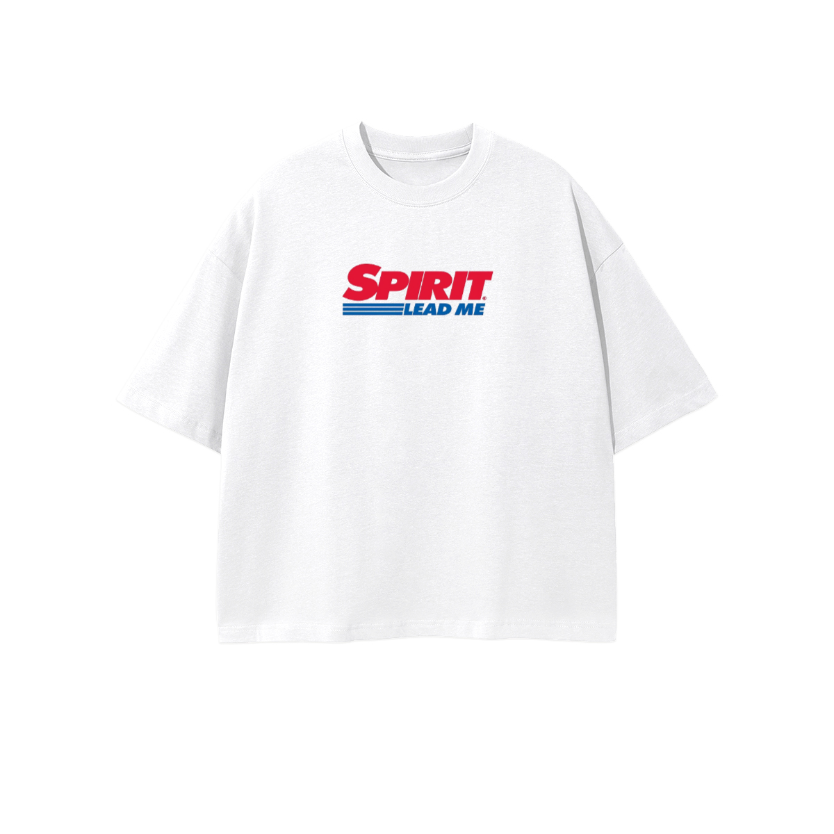 SPIRIT LEAD ME Cropped Oversized T-shirt