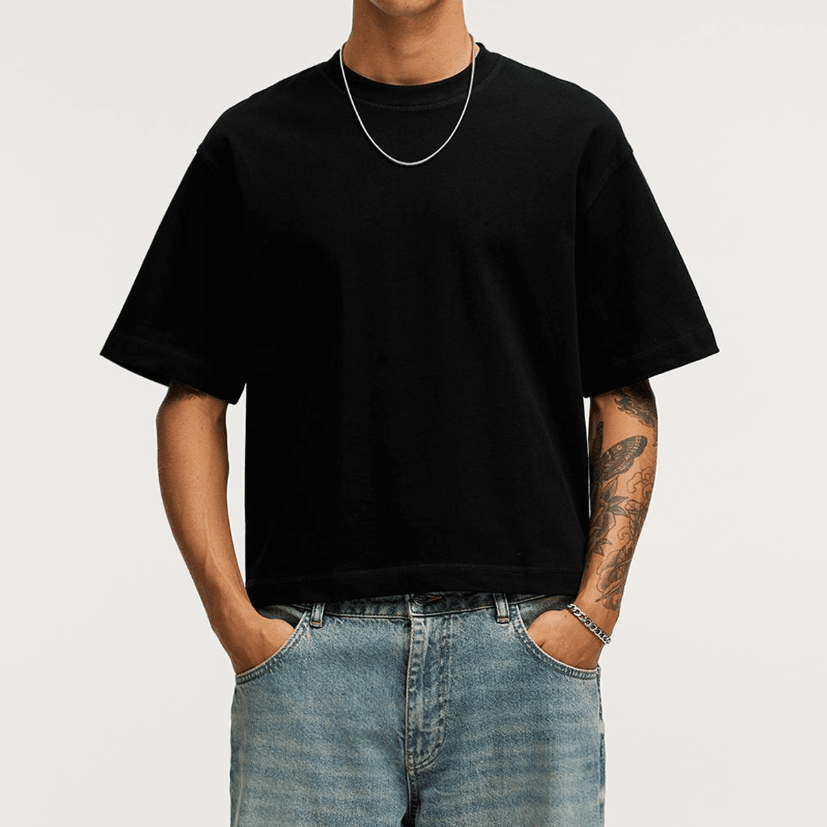 SPIRIT LEAD ME Cropped Oversized T-shirt