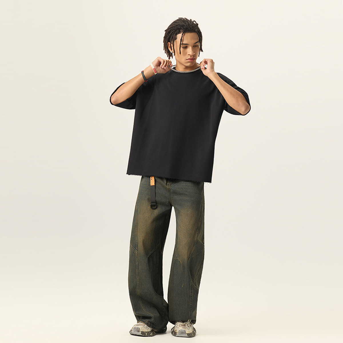 Men’s Cropped Terry T-shirt