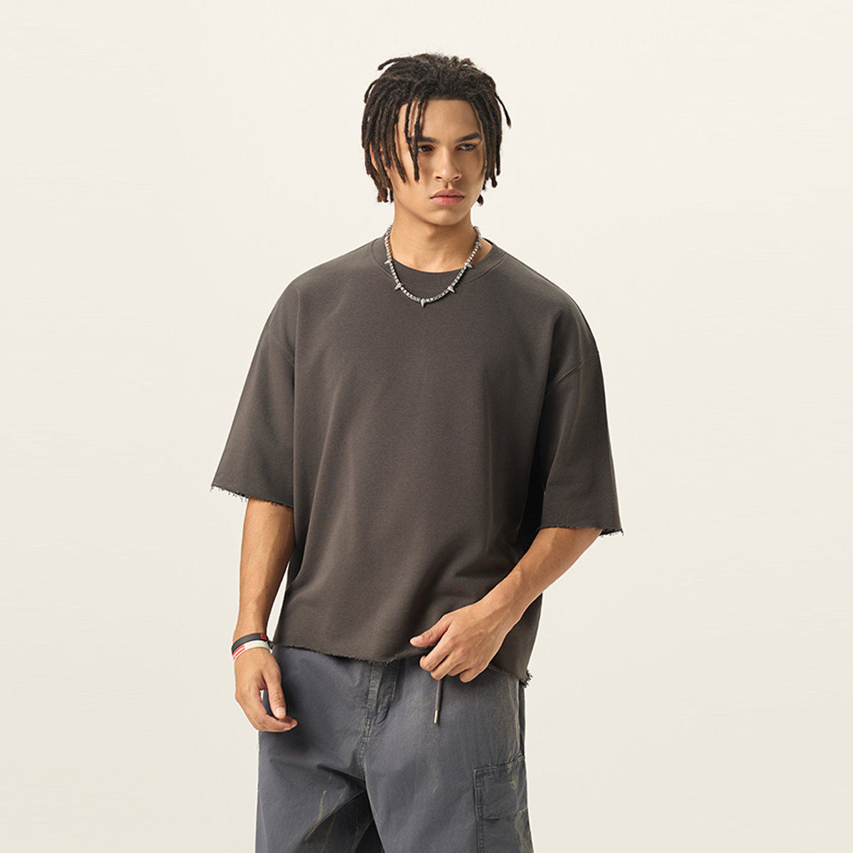 Men’s Cropped Terry T-shirt