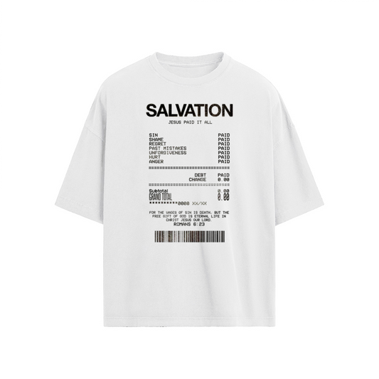 SALVATION Receipt Oversized T-shirt